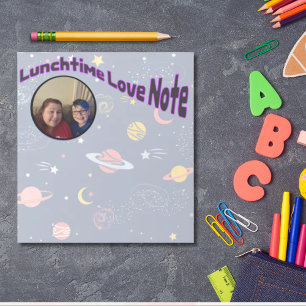 Personalized with photo lunchbox love note notepad