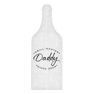 Personalized with Year Since Grill Master Daddy Cutting Board