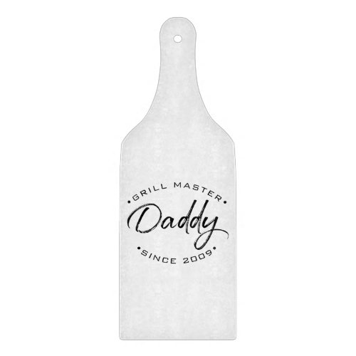 Personalized with Year Since Grill Master Daddy Cutting Board