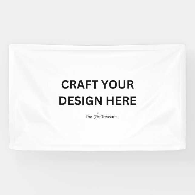 Personalized with Your Design, Logo, or Message  Banner (Horizontal)