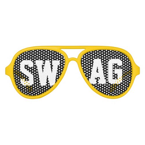 Personalized with your four letter word Easily Aviator Sunglasses