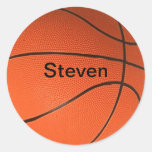 Personalized With Your Name Basketball Sticker at Zazzle