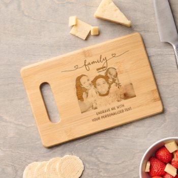 Personalized With Your Own Custom Text And Photo Cutting Board by Ricaso at Zazzle