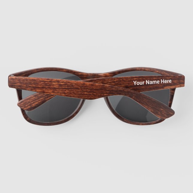 Personalized with your own text sunglasses (Back)