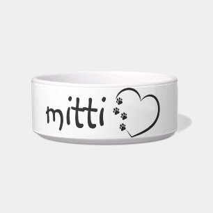 Personalized with your pet's name pet  bowl