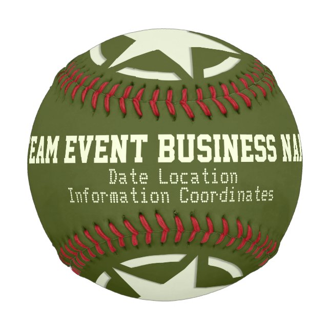 Personalized with Your Text Star Event Ball (Front)