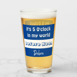 Personalized Witty Beer Glass
