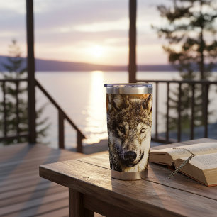 Personalized Wolf Insulated Tumbler