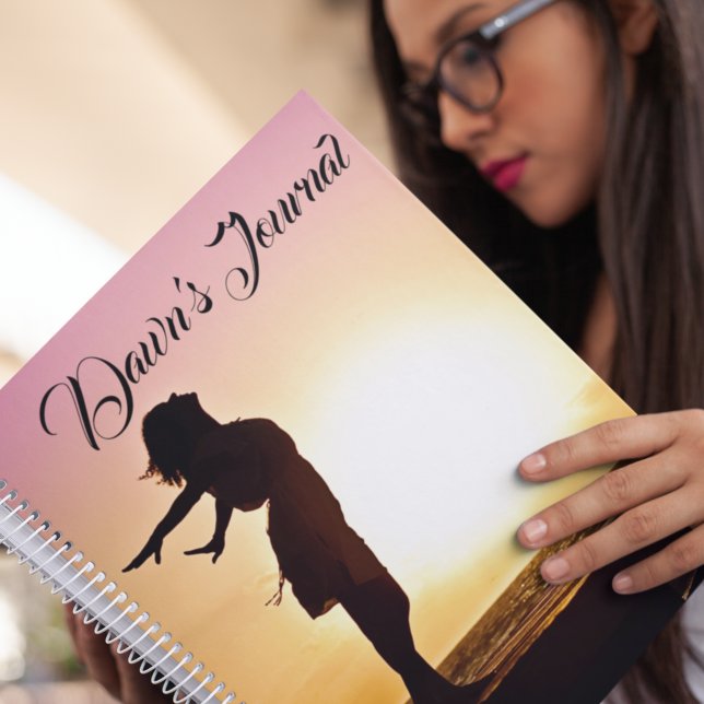 Personalized Woman Dawn Sunrise Notebook (Creator Uploaded)