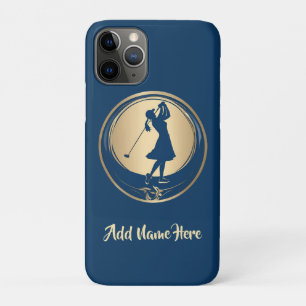 Personalized Woman Golfer's iPhone Case