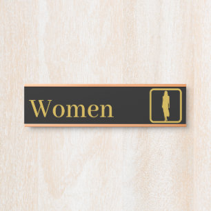 Personalized Women Restroom Signs