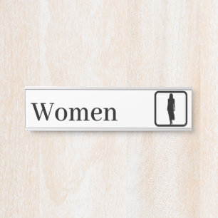 Personalized Women Restroom Signs