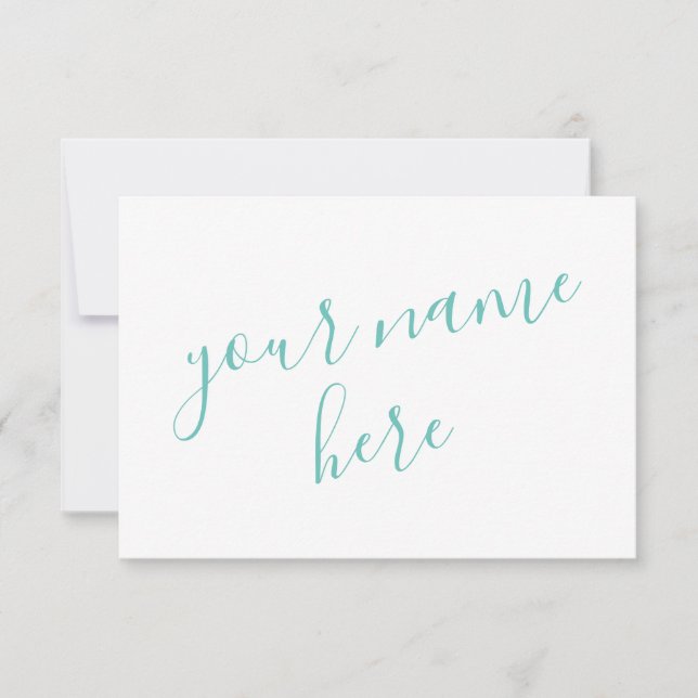 Personalized womens stationery thank you card (Front)