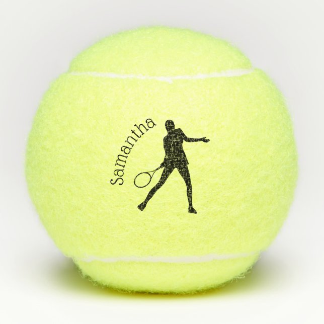 Personalized Women's Tennis Ball (Front)
