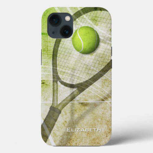 Personalized womens tennis iPhone 13 case