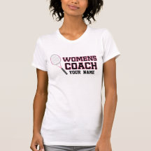 Personalized Womens Tennis Coach T-shirt
