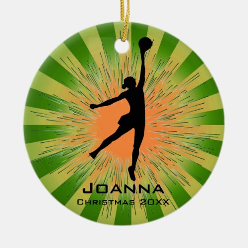 Personalized Womens Volleyball Ornament