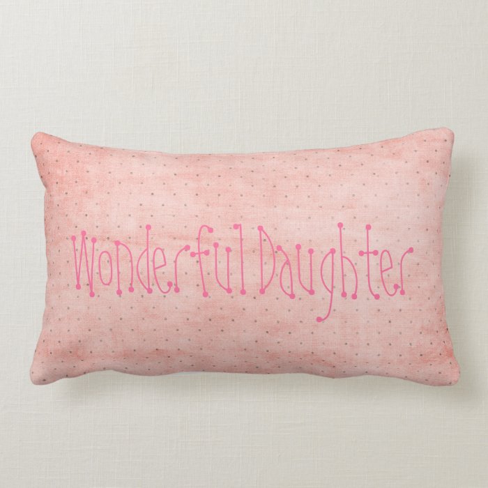 Personalized Wonderful Daughter Teen Girl Gift Joy Throw Pillows