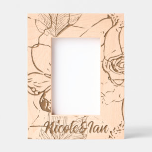 Personalized Wood Art  Engraved Frames