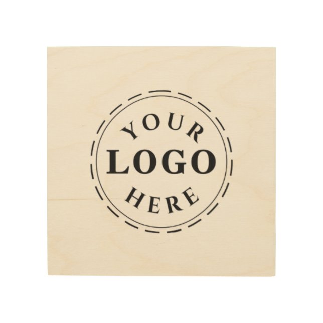 Personalized Wood Art Featuring Your Business Logo (Front)