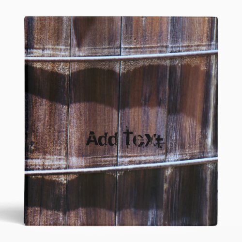Personalized _ Wood Board 3 Ring Binder