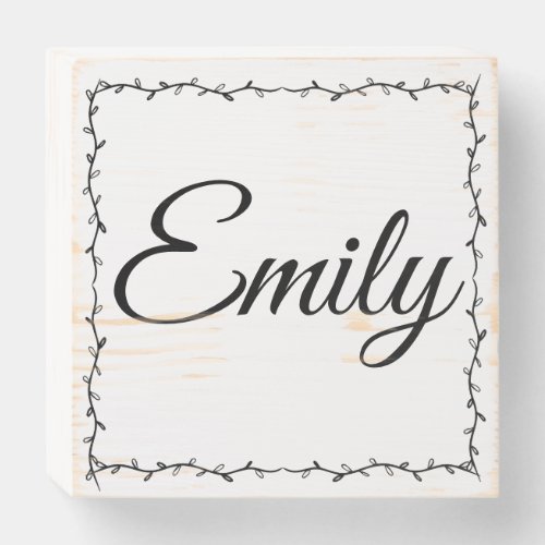 Personalized Wood Box Sign Artwork 6x6