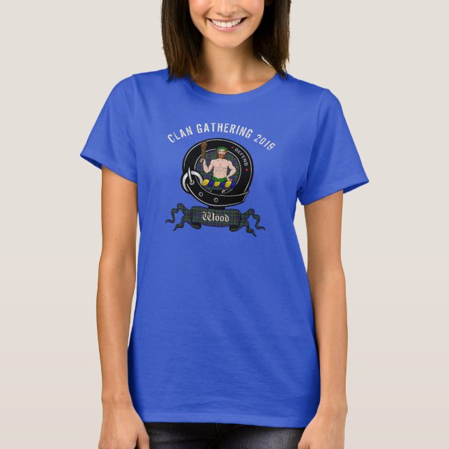 Personalized Wood Clan Badge Women's T-Shirt (Front)
