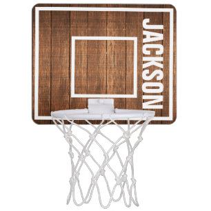 Personalized Wood Mini Basketball Hoop