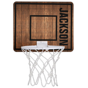 Personalized Wood Mini Basketball Hoop