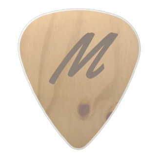 personalized wood texture rustic acetal guitar pick