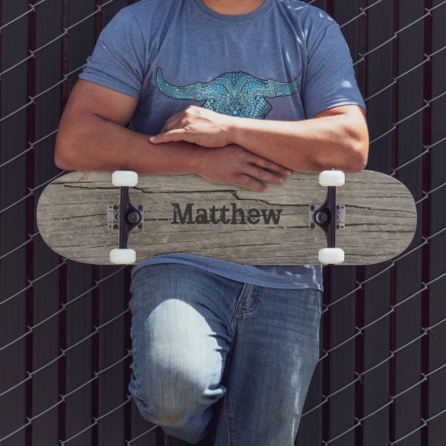 Personalized Wood Texture  Skateboard (Outdoor 3)