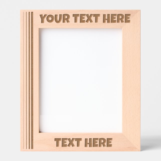 Personalized Wooden Photo Engraved Frames (Front)