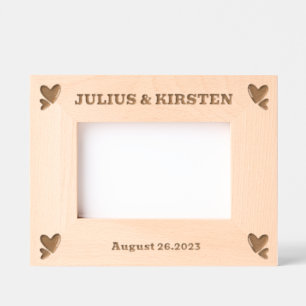 Personalized Wooden photo frame with names