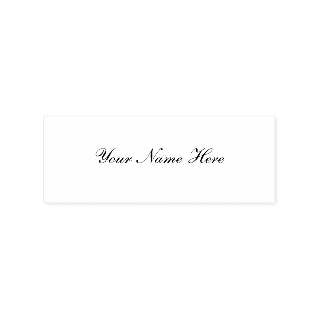 Personalized Wooden Rubber Stamp (Stamped)