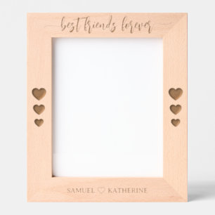 Personalized Wooden Valentine Photo Engraved Frames
