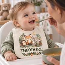 Personalized Woodland Animals Baby Name