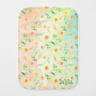 Personalized Woodland Baby Burp Cloth