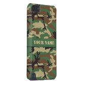 Personalized Woodland Camo iPod Touch 5G Case (Back/Right)