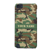 Personalized Woodland Camo iPod Touch 5G Case (Back)