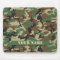 Personalized Woodland Camouflage Mousepad