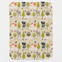 Personalized Woodland Creatures Blanket