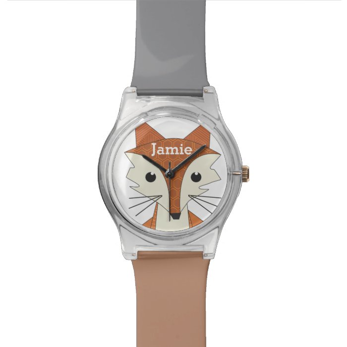 Personalized Woodland Creatures Fox Wrist Watch