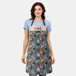 Personalized Woodland Fall Pumpkins Apron