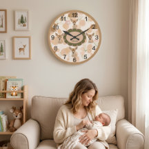 Personalized Woodland Fawn Nursery Bambi Print