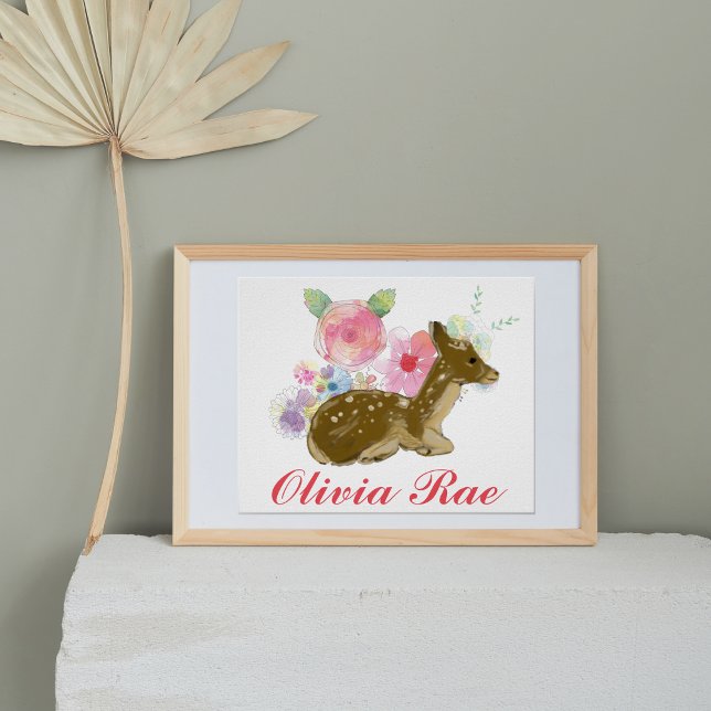 Personalized Woodland Floral Nursery Decor  (Creator Uploaded)