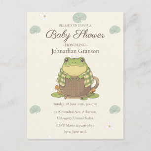 Personalized Woodland Meet Zochi Invitation Postcard