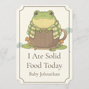 Personalized Woodland Meet Zochi Milestone Card
