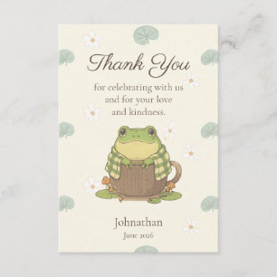 Personalized Woodland Meet Zochi Thank You Card