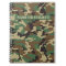 Personalized Woodland Military Camouflage Notebook