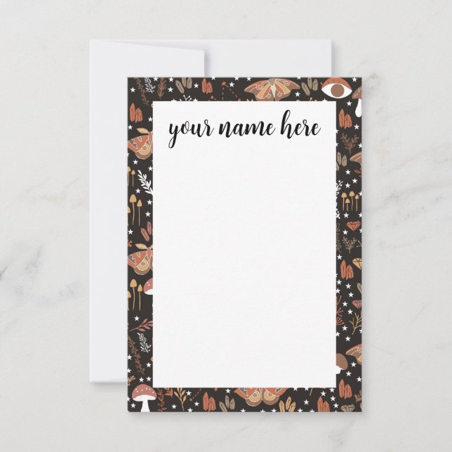 Personalized Woodland Notecards (Front)